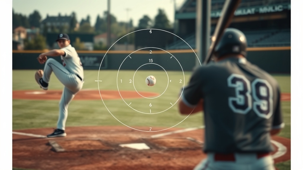 스트라이크존의 수평 및 수직 범위를 나타내는 기술적 다이어그램